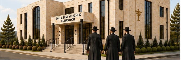 Architectural rendering of the planned Ohel Levi Yitzchok shul